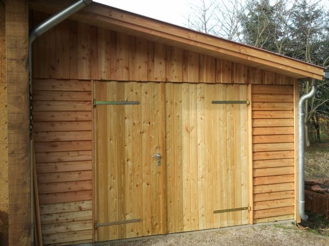 Schuppen Doppelflügeltür