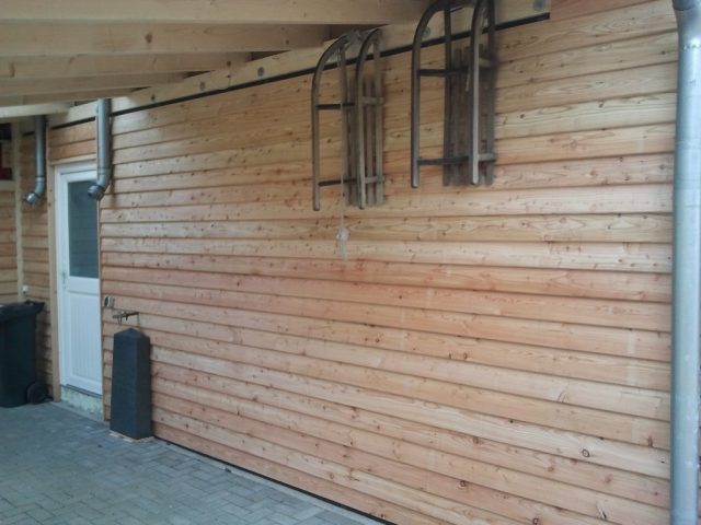 Carport Wandanschluß