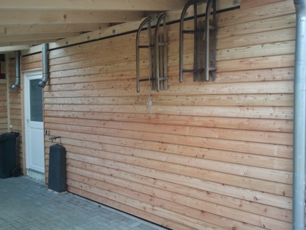 Carport Wandanschluß