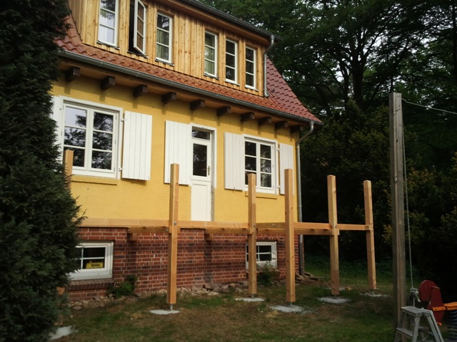 Freisitz Ansicht im Bau Freisitz Ansicht im Bau