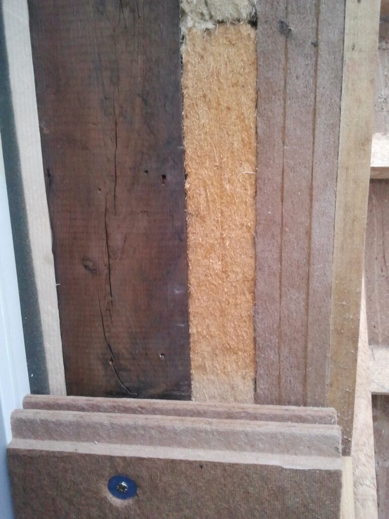 Wandaufbau mit Holzweichfaser