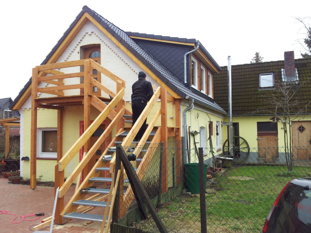 Umbau Dachboden Aussentreppe