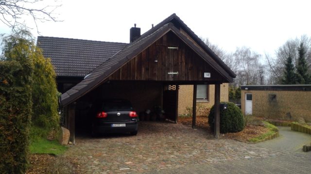 Garage vor dem Neubau