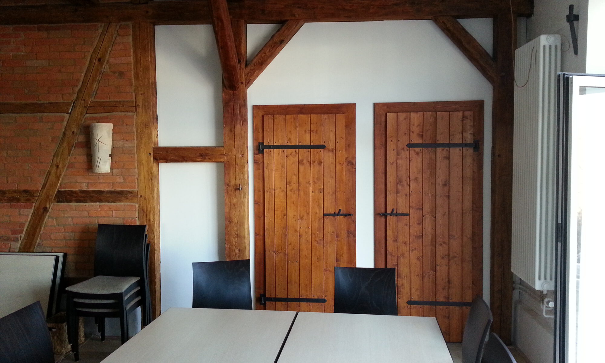 Toilettentüren eingebaut