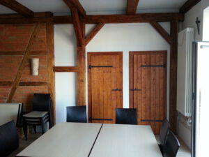 Toilettentüren eingebaut