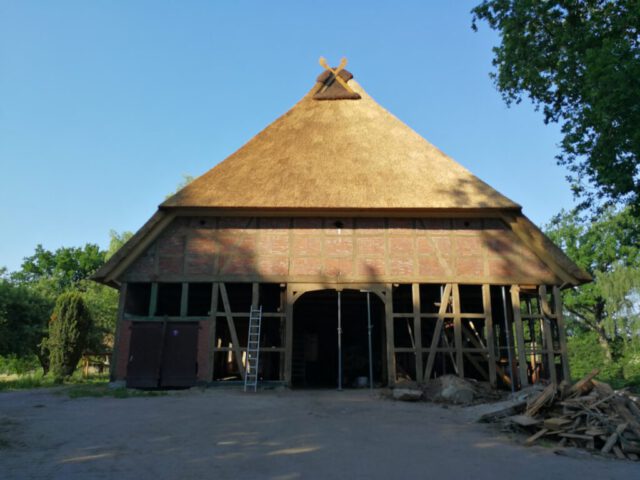 Fachwerkgiebel Mauerwerk entfernt