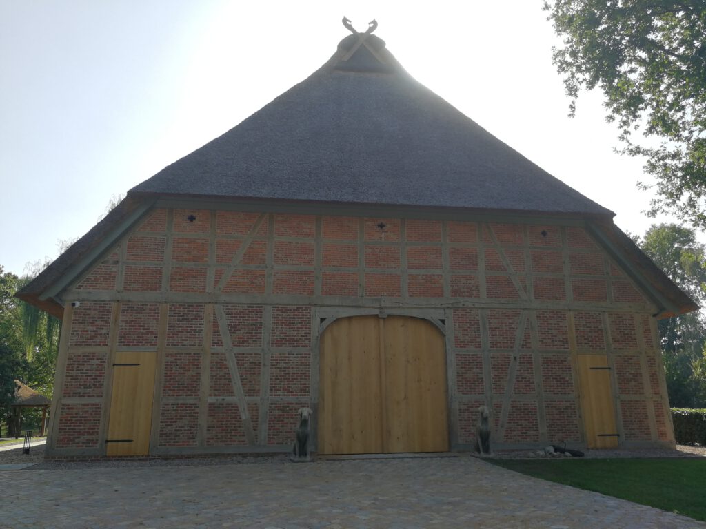 Fachwerkgiebel fertiggestellt